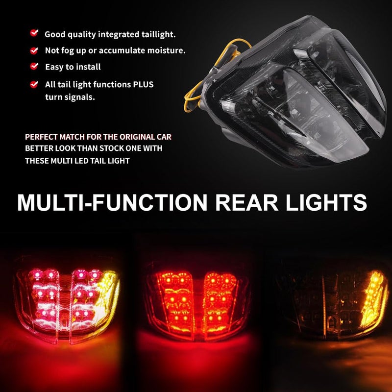 GZYF Motor Integrated Brake Tail Running Light License Plate Lamp for Suzuki GSXR600 GSXR750 2006 2007 - Image 3